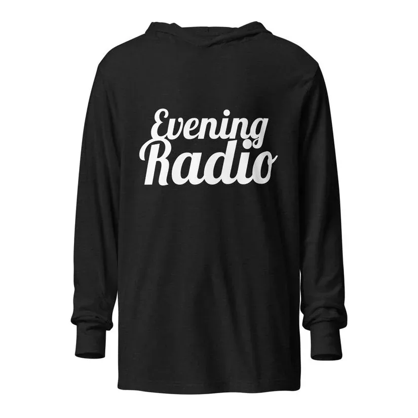 Evening Radio hooded long-sleeve tee
